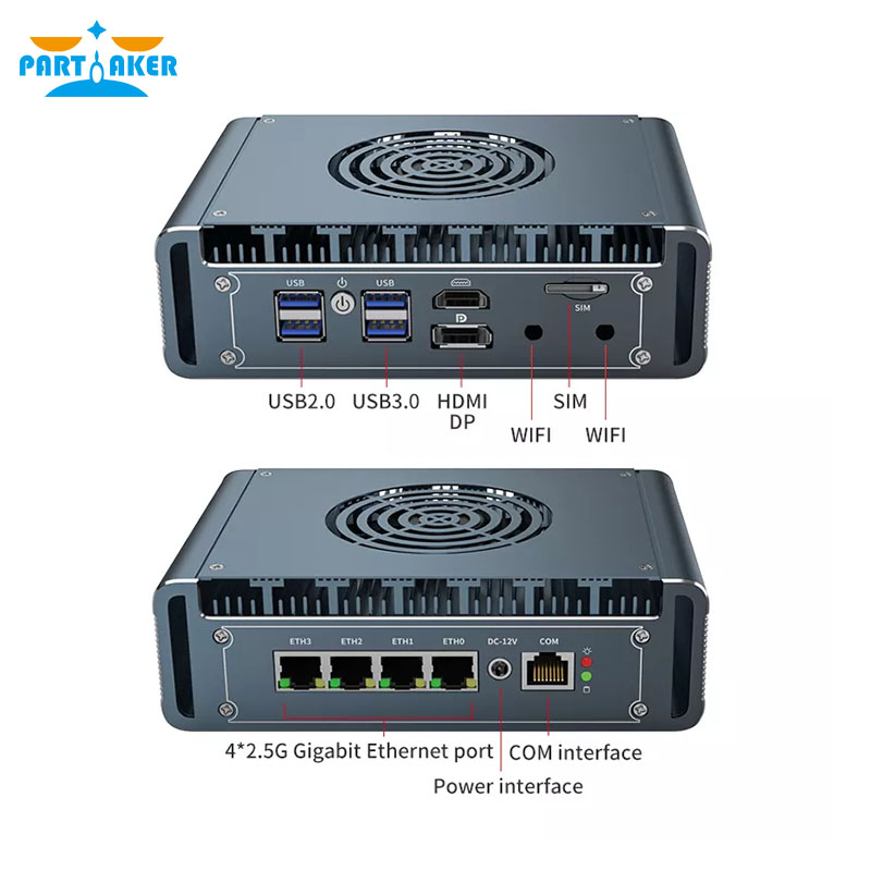 Pfsense Firewall Router 2.5G 4 I226 - 12e génération Intel I3-1115G4 Mini PC
