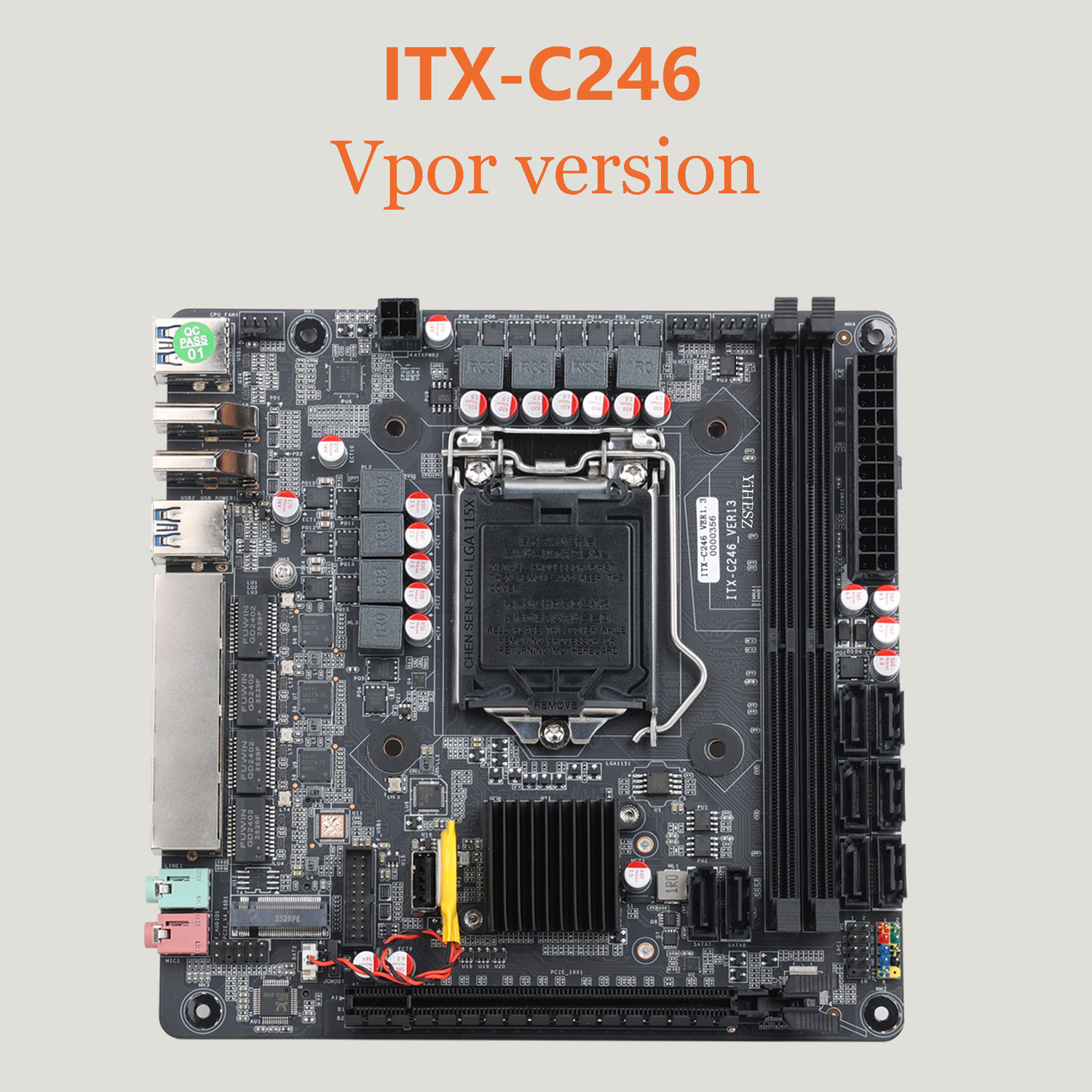 Nas Motherboard 8 Sata Mini Itx - Carte mère Mini-ITX C246, 8 baies