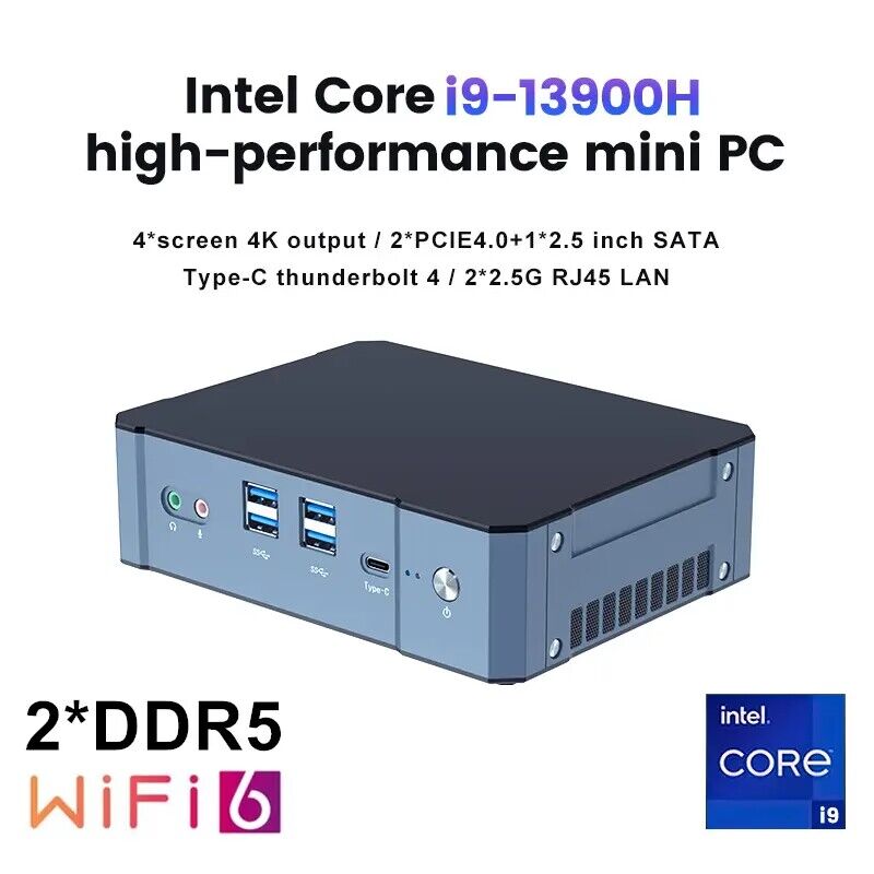Intel Core I9 13900H Mini Pc - Mini PC de gaming avec processeur