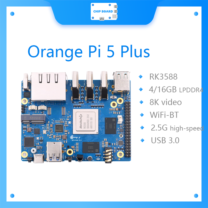 Rockchip Rk3588 Development Board - Orange Pi 5 Plus, ordinateur monocarte