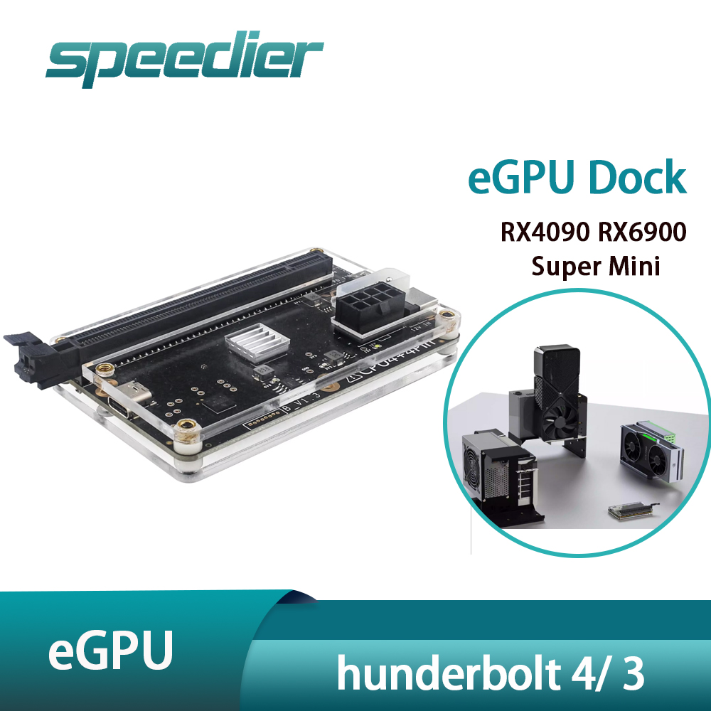 Thunderbolt 4 Egpu Dock Mini Pc - Station d'accueil Thunderbolt 4 3 eGPU,