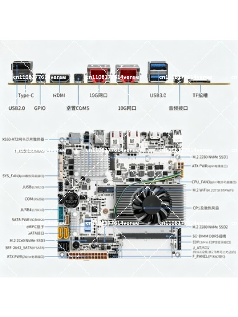 Carte mère NAS 8 baies avec pr - Nas Motherboard 8 Sata Mini Itx avis et prix