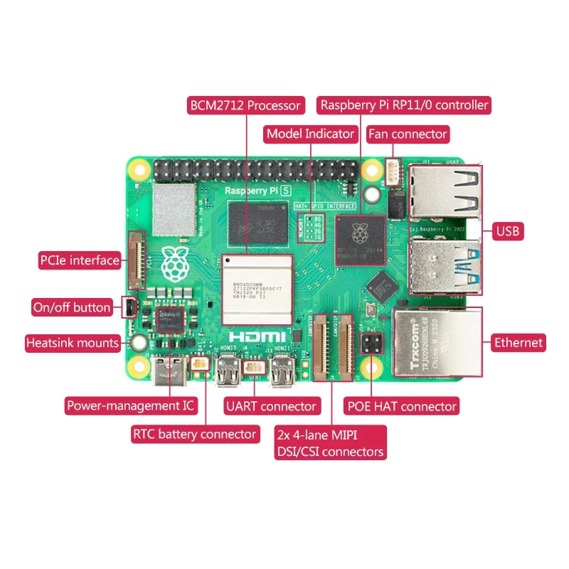 Raspberry Pi 5 Officiel 2026 C - Raspberry Pi 5 8Gb Board avis et prix