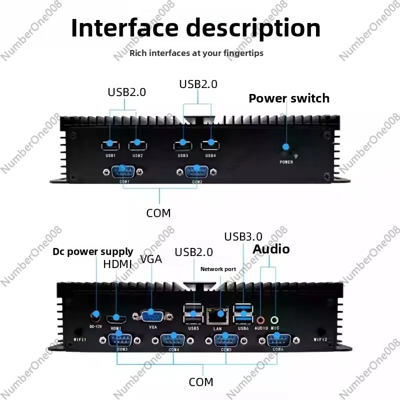 Mini PC industriel de 12e géné - Fanless Industrial Pc Rs485 Core I7 avis et prix