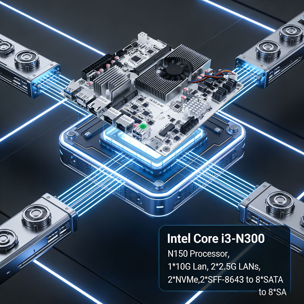 Carte mère Mini ITX NAS 8 baie - Nas Motherboard 8 Sata Mini Itx avis et prix