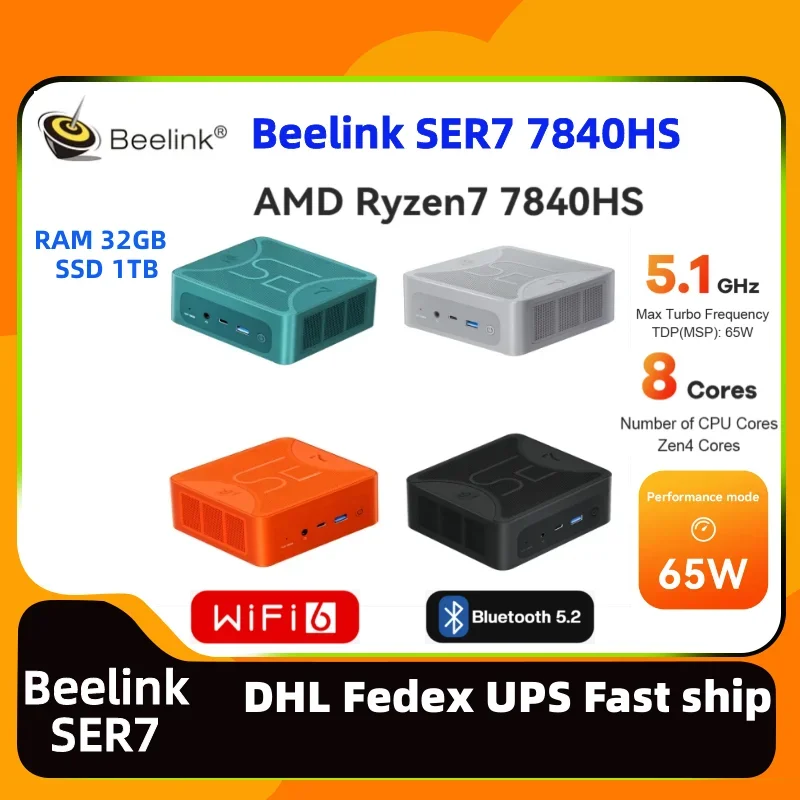 Mini PC Beelink SER7 officiel, - Amd Ryzen 7 7840Hs Mini Pc avis et prix