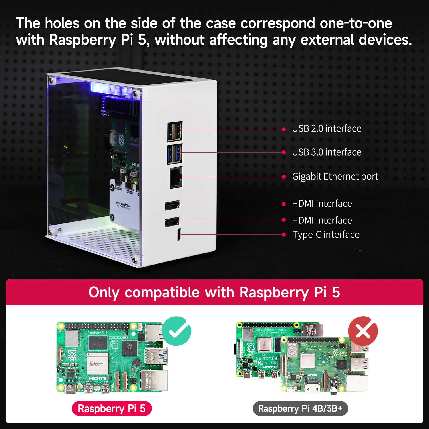 Kit de protection de boîtier R - Raspberry Pi 5 8Gb Board avis et prix